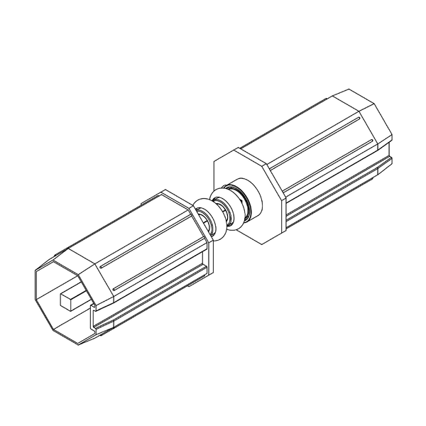 Embout coaxial Ø 60